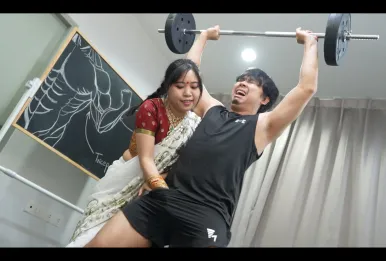 Indian Gym Teacher prefer not only Exercise but also Hardcore Sex.